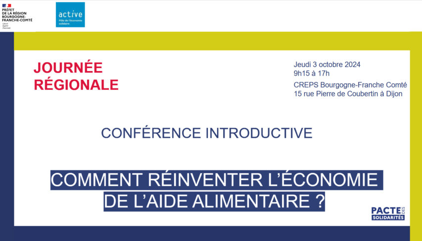 Journée régionale de coordination des acteurs de l’aide alimentaire