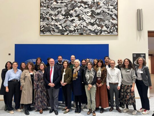 Les partenaires du projet Echop au parlement Européen